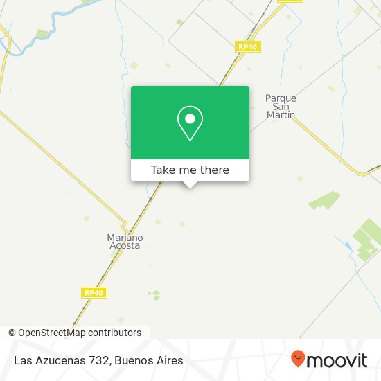 Las Azucenas 732 map