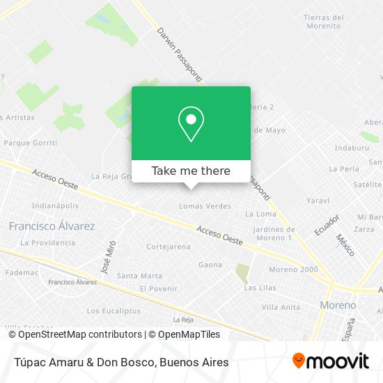 Mapa de Túpac Amaru & Don Bosco