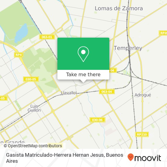 Gasista Matriculado-Herrera Hernan Jesus map