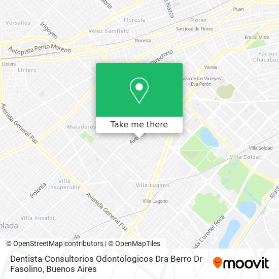 Dentista-Consultorios Odontologicos Dra Berro Dr Fasolino map