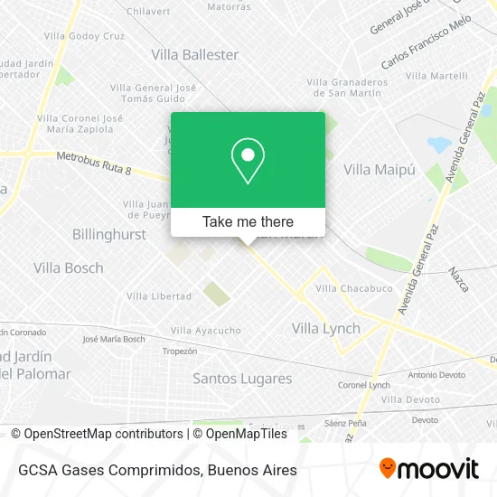 Mapa de GCSA Gases Comprimidos