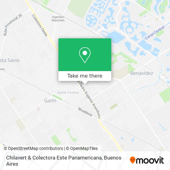 Chilavert & Colectora Este Panamericana map