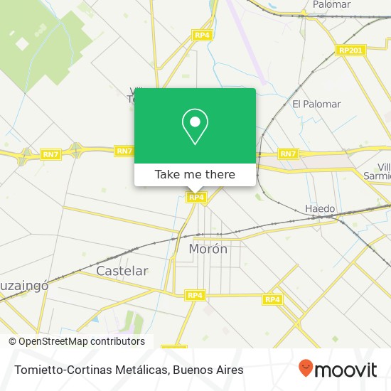 Tomietto-Cortinas Metálicas map