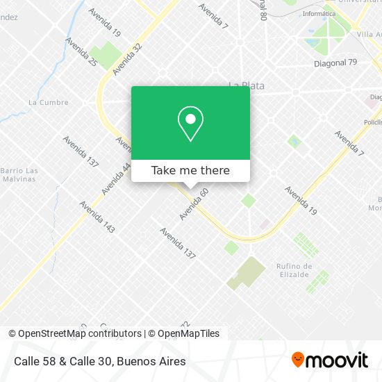 Calle 58 & Calle 30 map