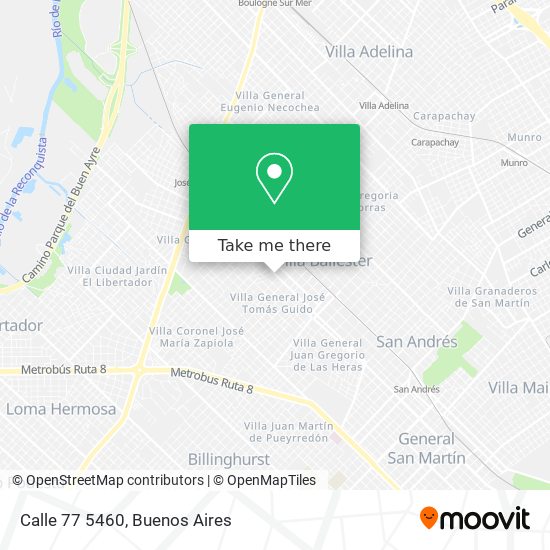 Calle 77 5460 map