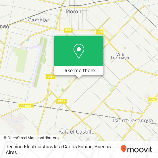 Tecnico Electricistas-Jara Carlos Fabian map