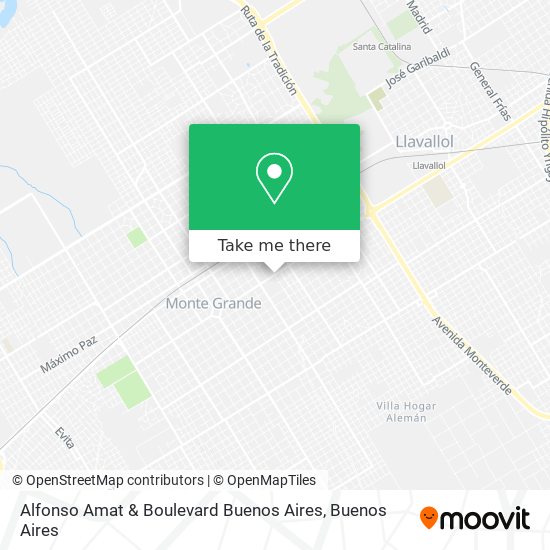 Alfonso Amat & Boulevard Buenos Aires map