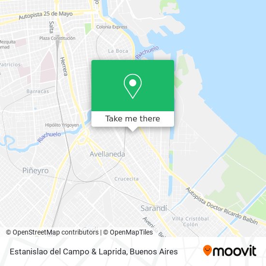 Estanislao del Campo & Laprida map