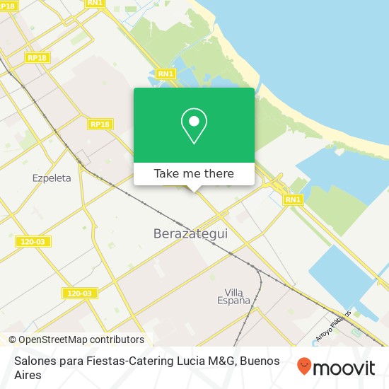 Mapa de Salones para Fiestas-Catering Lucia M&G