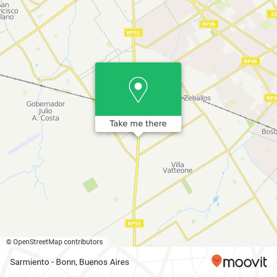 Sarmiento - Bonn map