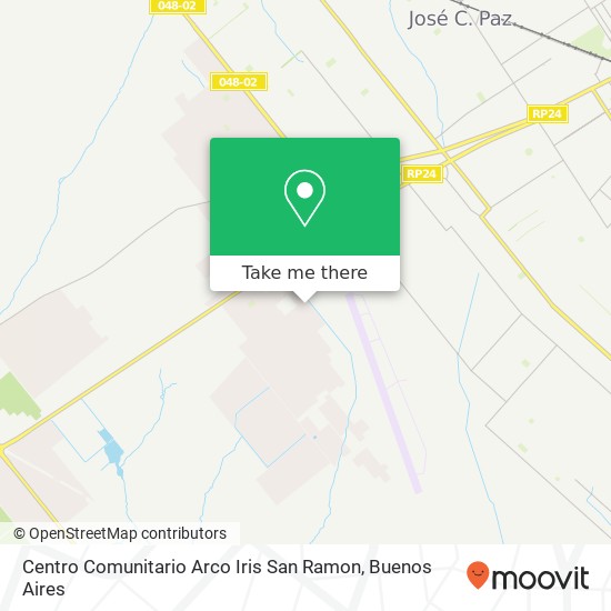 Mapa de Centro Comunitario Arco Iris San Ramon