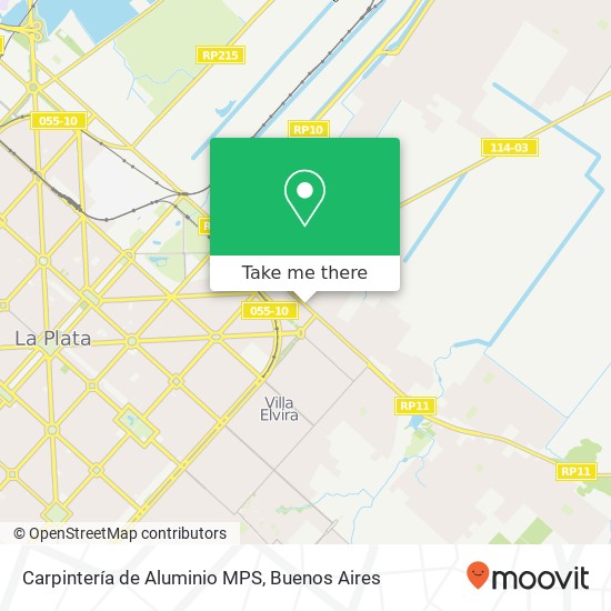 Carpintería de Aluminio MPS map