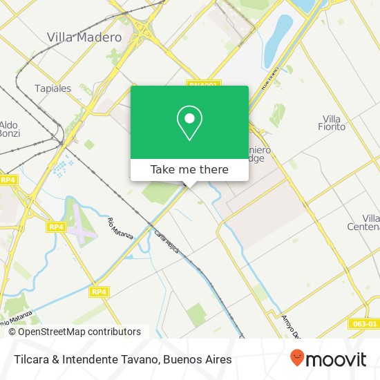 Tilcara & Intendente Tavano map