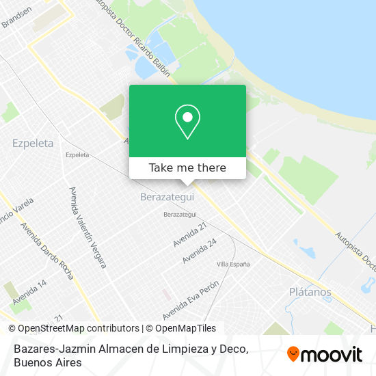 Bazares-Jazmin Almacen de Limpieza y Deco map