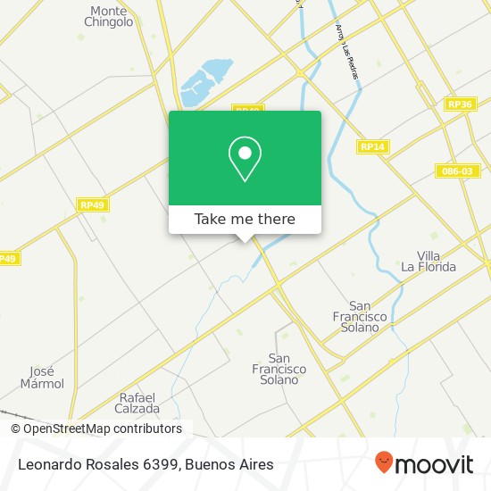 Leonardo Rosales 6399 map