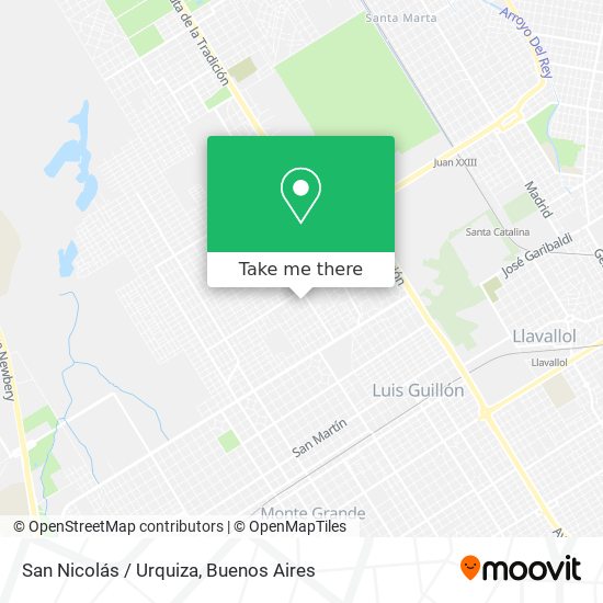 San Nicolás / Urquiza map