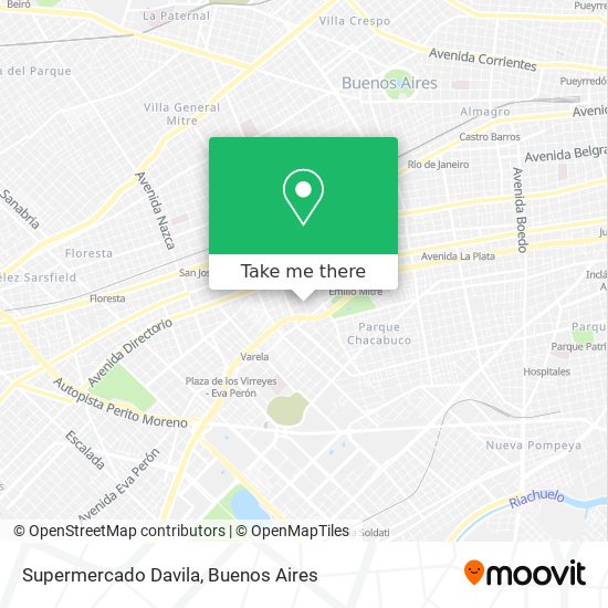 Supermercado Davila map