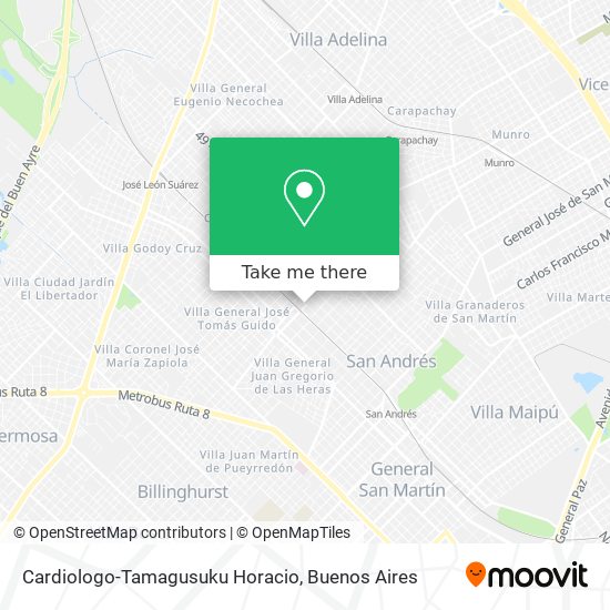 Cardiologo-Tamagusuku Horacio map