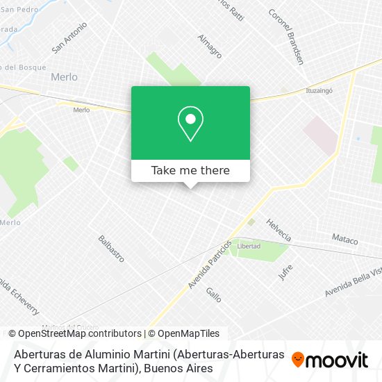 Aberturas de Aluminio Martini (Aberturas-Aberturas Y Cerramientos Martini) map