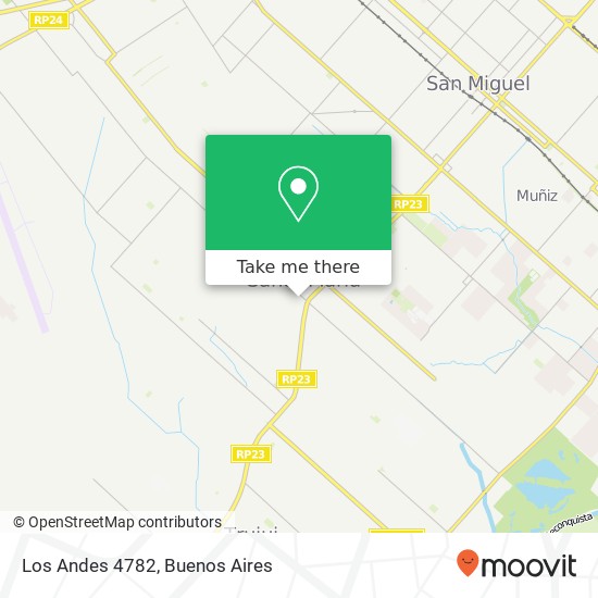 Los Andes 4782 map