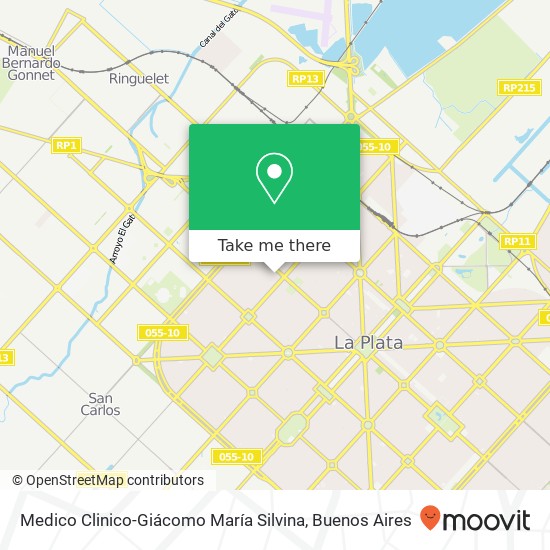 Medico Clinico-Giácomo María Silvina map