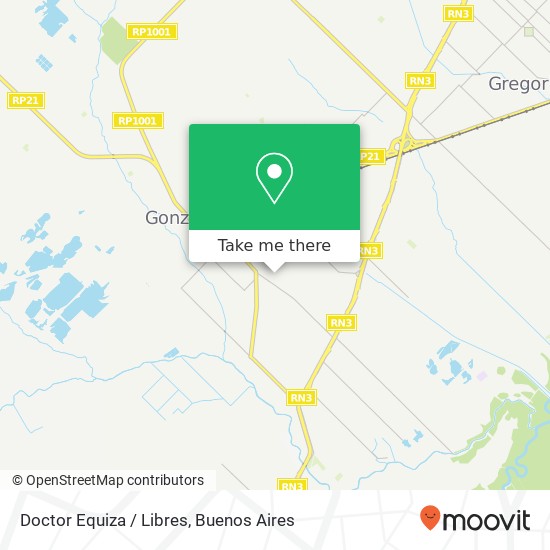 Doctor Equiza / Libres map