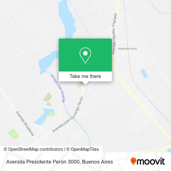 Avenida Presidente Perón 3000 map