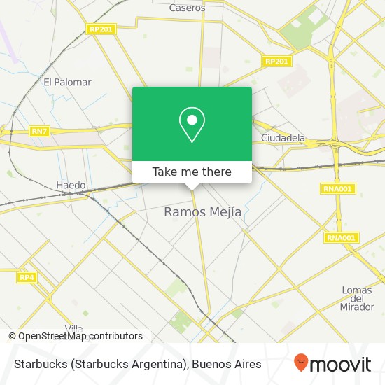 Starbucks (Starbucks Argentina) map