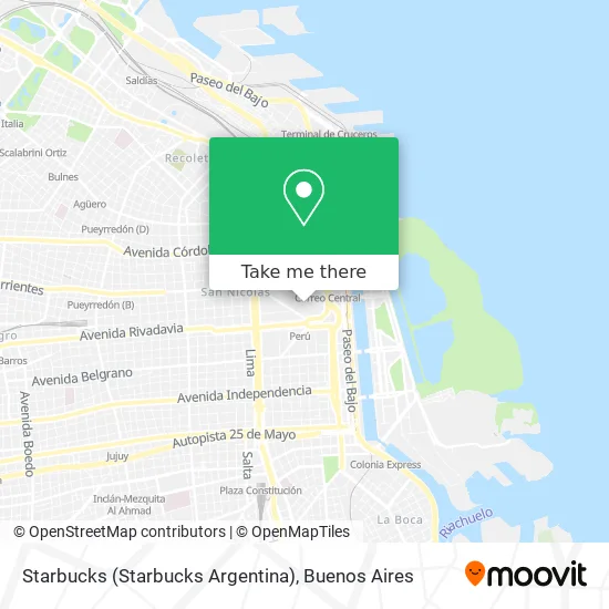 Mapa de Starbucks (Starbucks Argentina)