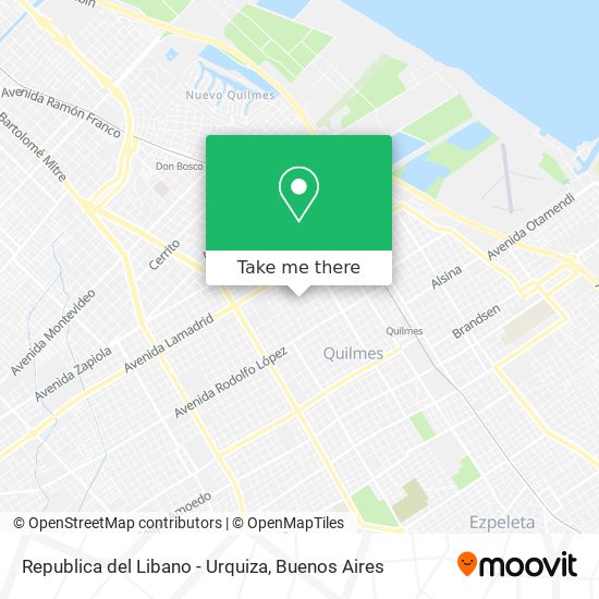 Republica del Libano - Urquiza map