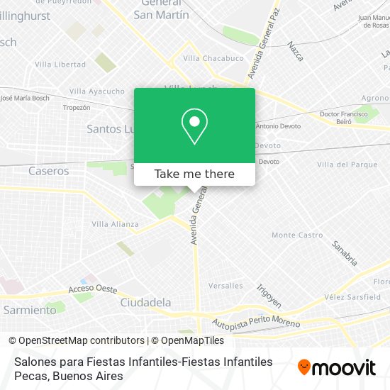Salones para Fiestas Infantiles-Fiestas Infantiles Pecas map