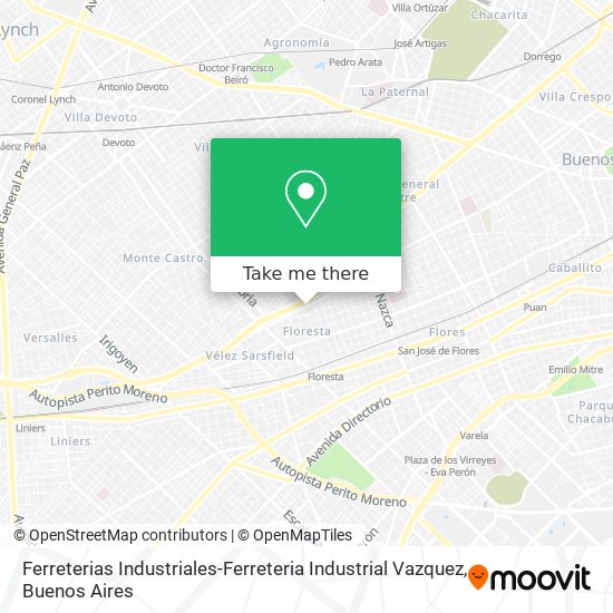 Mapa de Ferreterias Industriales-Ferreteria Industrial Vazquez