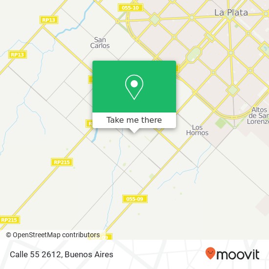 Calle 55 2612 map