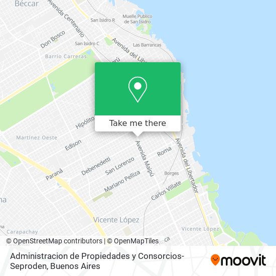 Mapa de Administracion de Propiedades y Consorcios-Seproden