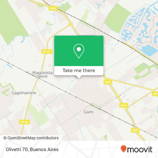 Mapa de Olivetti 70