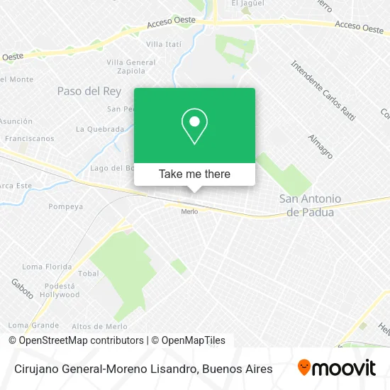 Mapa de Cirujano General-Moreno Lisandro