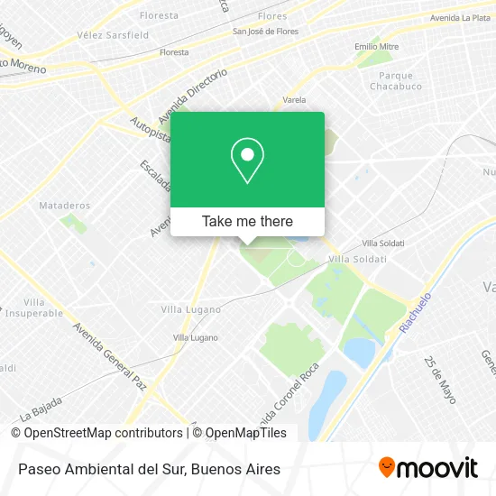 Paseo Ambiental del Sur map