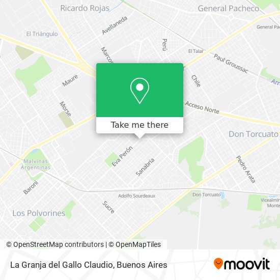 La Granja del Gallo Claudio map