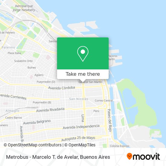 Metrobus - Marcelo T. de Avelar map