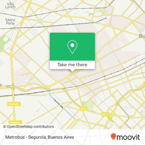 Metrobus - Segurola map