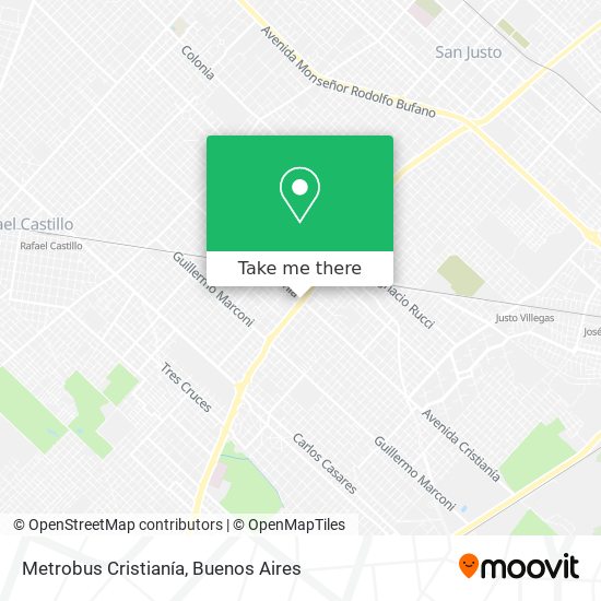 Mapa de Metrobus Cristianía