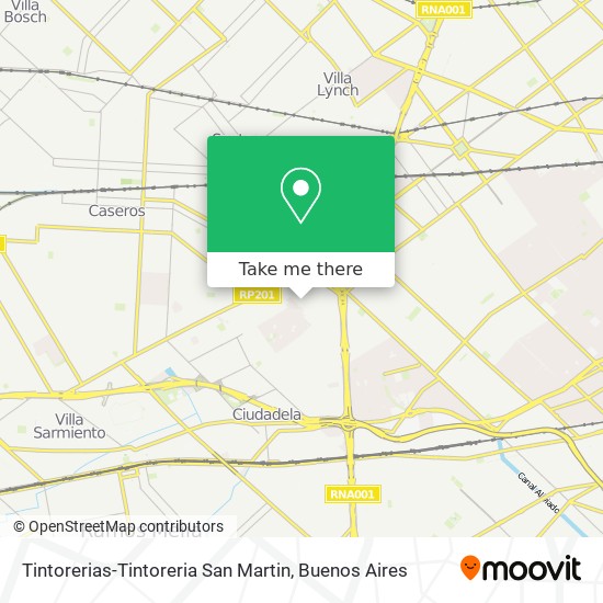 Tintorerias-Tintoreria San Martin map