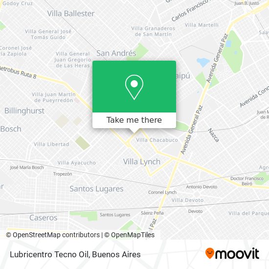 Lubricentro Tecno Oil map