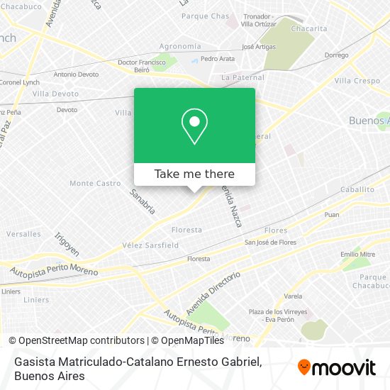Gasista Matriculado-Catalano Ernesto Gabriel map