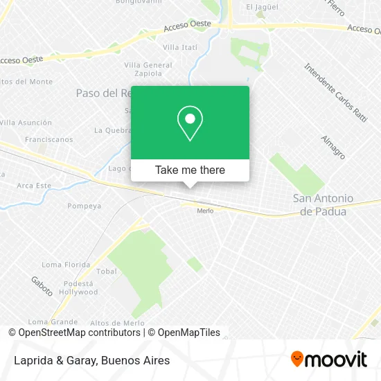 Laprida & Garay map