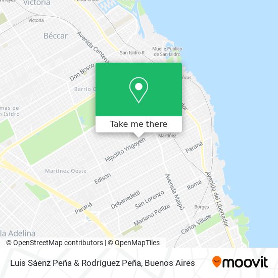 Luis Sáenz Peña & Rodríguez Peña map