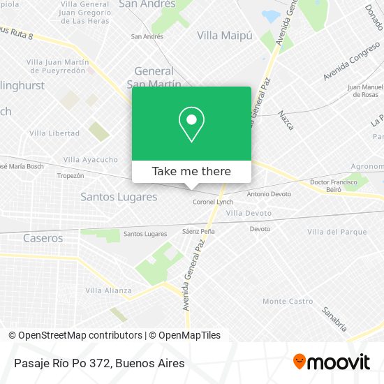 Pasaje Río Po 372 map