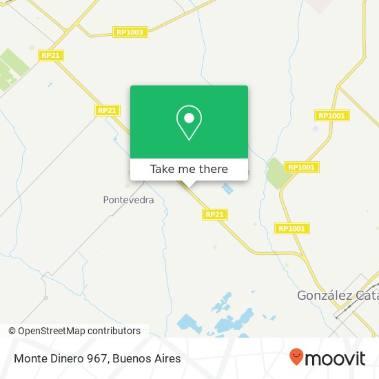 Monte Dinero 967 map