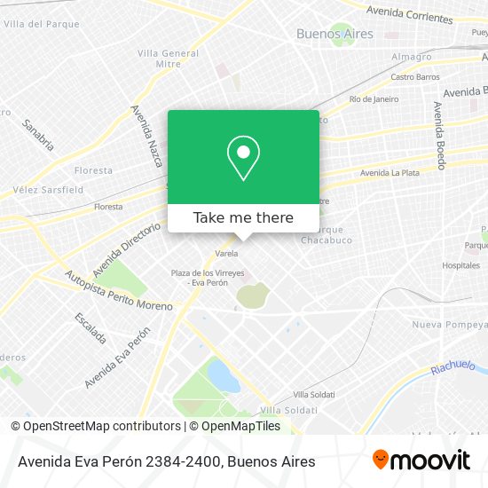 Avenida Eva Perón 2384-2400 map