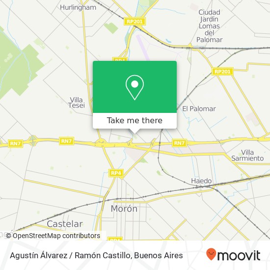 Agustín Álvarez / Ramón Castillo map